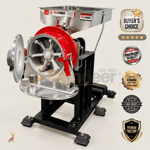 máy xay bột atta 100 kg mỗi giờ - góc nhìn bên hông - reindeer machinery