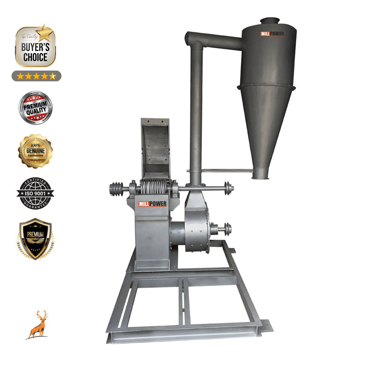 máy nghiền gia vị 25 hp - nhìn từ phía trước - reindeer machinery