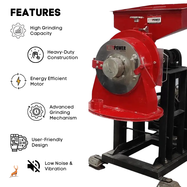 Máy nghiền bột Atta 10 mã lực