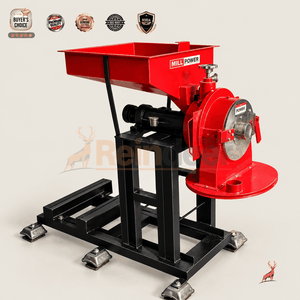 Máy nghiền bột 50 kg/giờ - góc nhìn ngang - Reindeer Machinery
