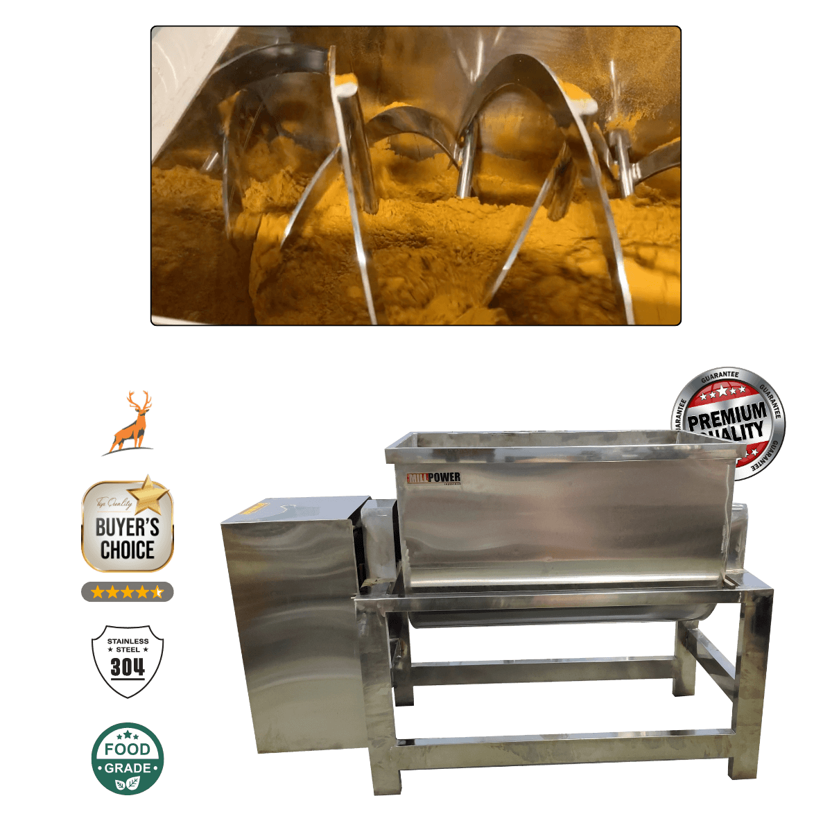 máy trộn dạng băng tải 500 kg
