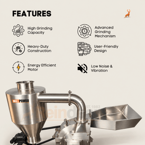 máy nghiền ớt - tính năng - reindeer machinery