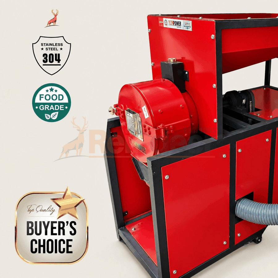 máy nghiền bột mì công nghiệp - góc nhìn ngang - reindeer machinery