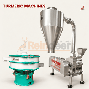 máy nghiền haldi pisne ki - máy có sàng rung - reindeer machinery