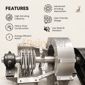 máy nghiền nghệ - tính năng - reindeer machinery